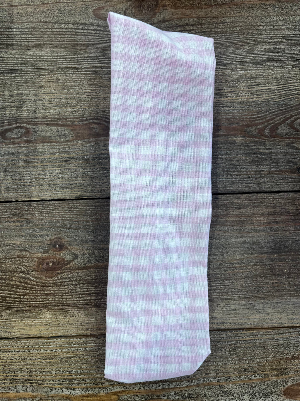 Bandeau élastique Vichy rose