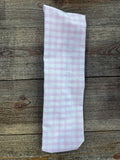 Bandeau élastique Vichy rose