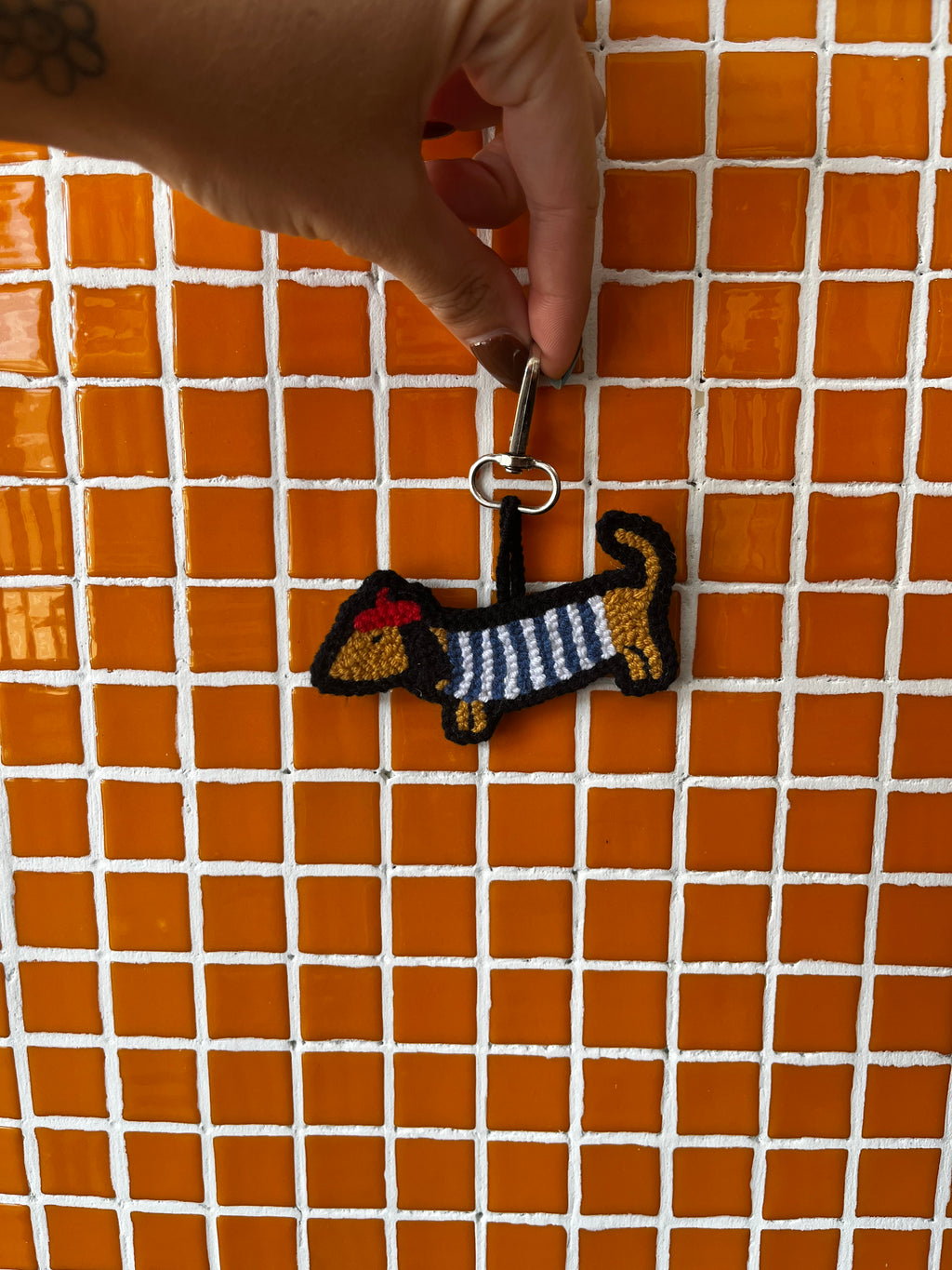 Porte clés teckel