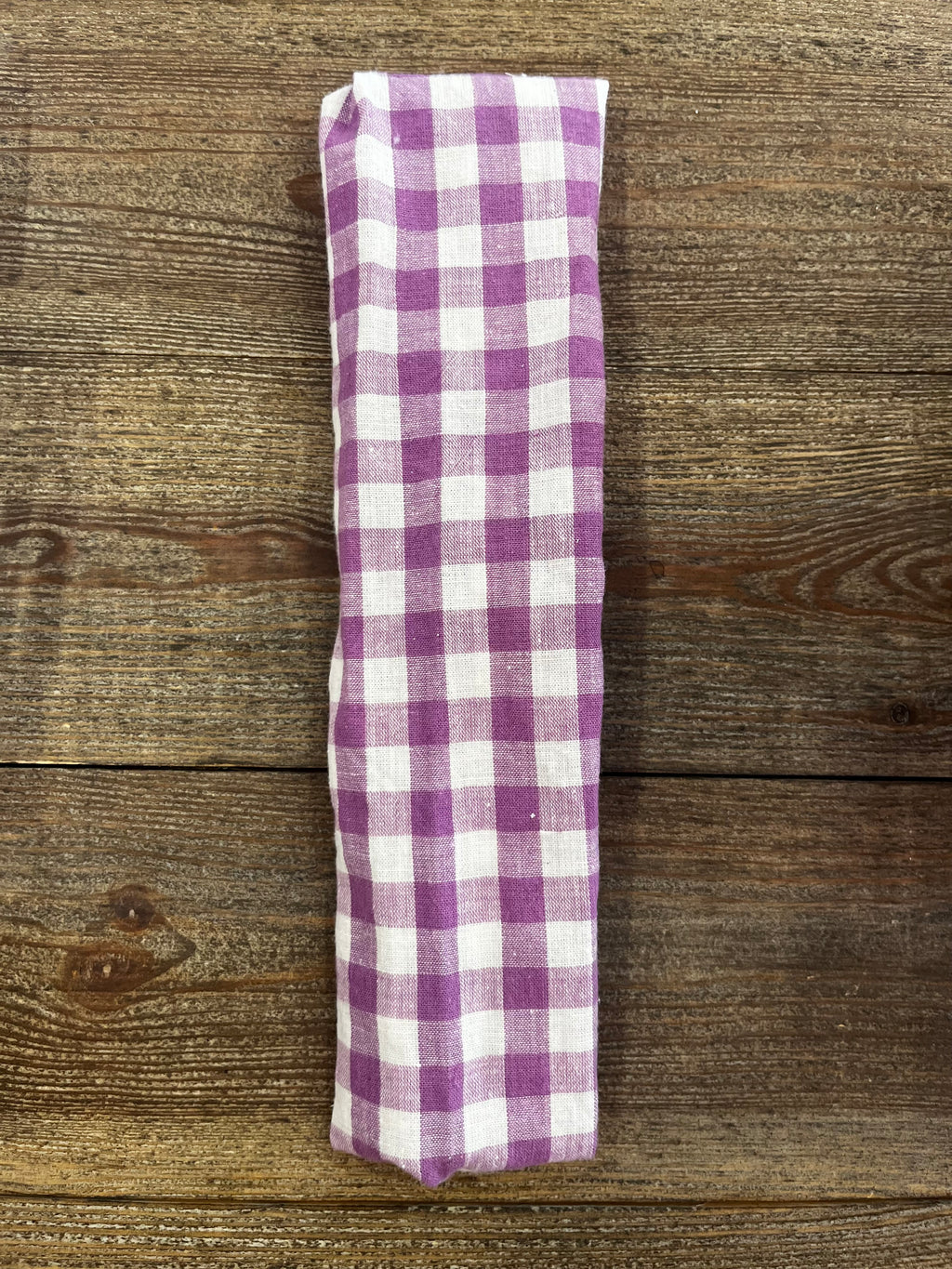 Bandeau élastique Vichy violet