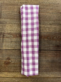 Bandeau élastique Vichy violet