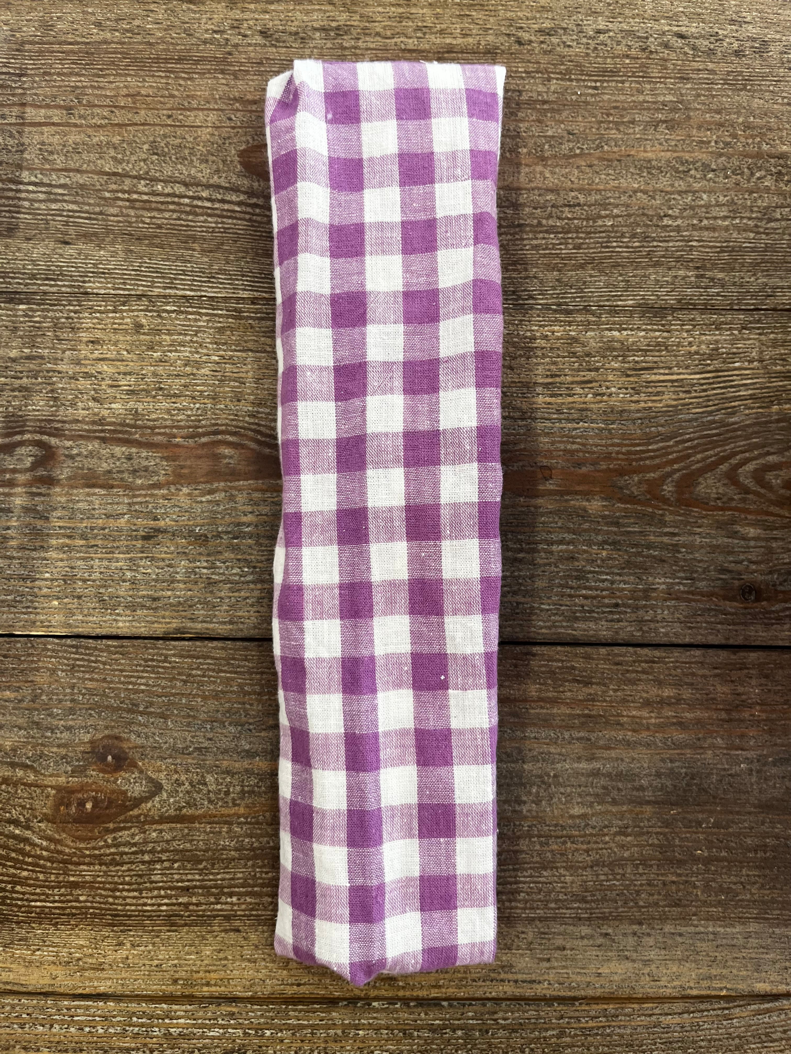 Bandeau élastique Vichy violet
