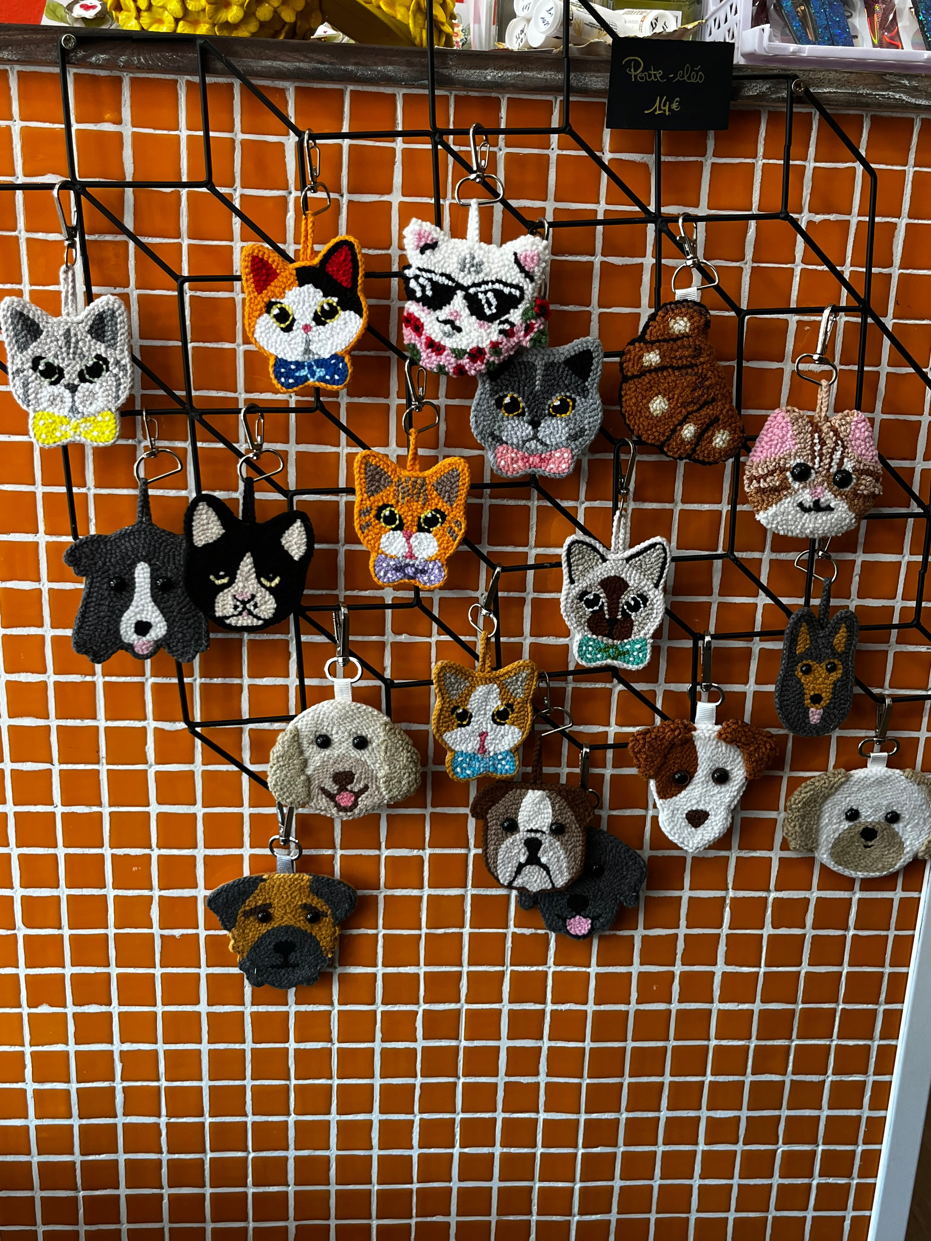 Porte clés chien