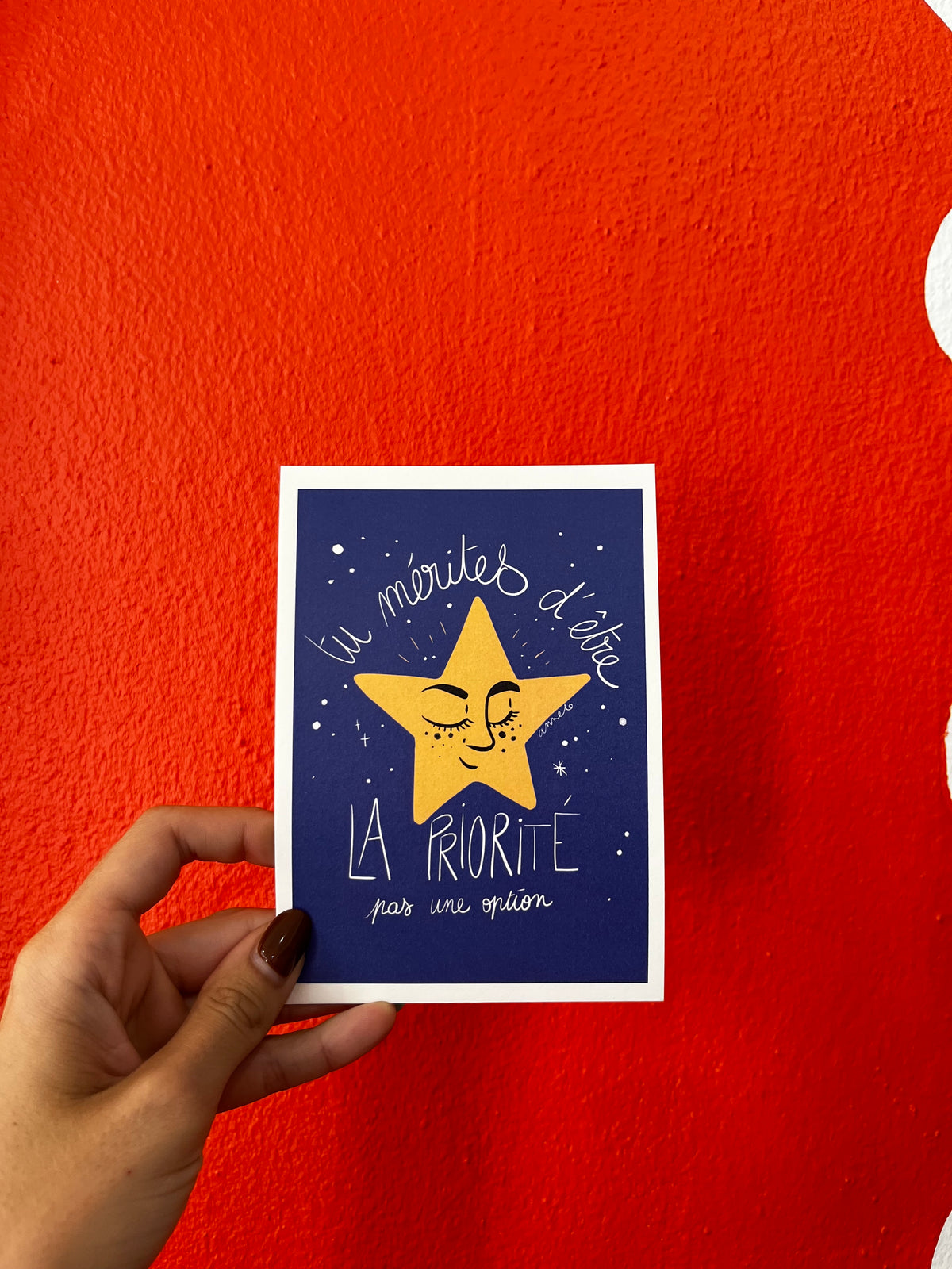 Carte postale tu mérites d’être la priorité