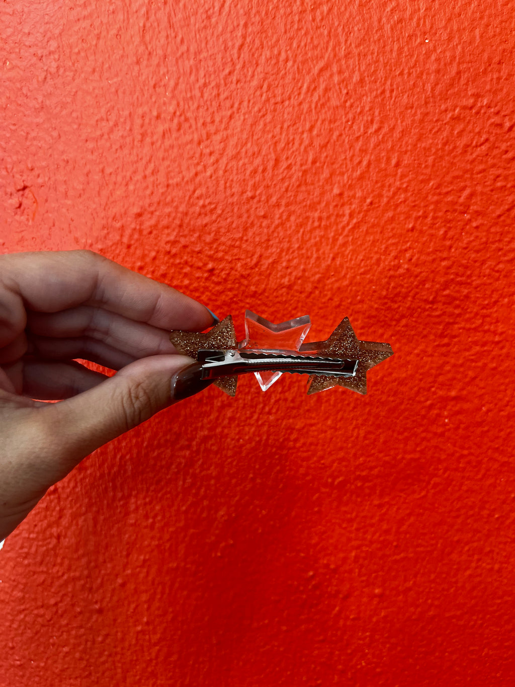 Barrette étoile dorée
