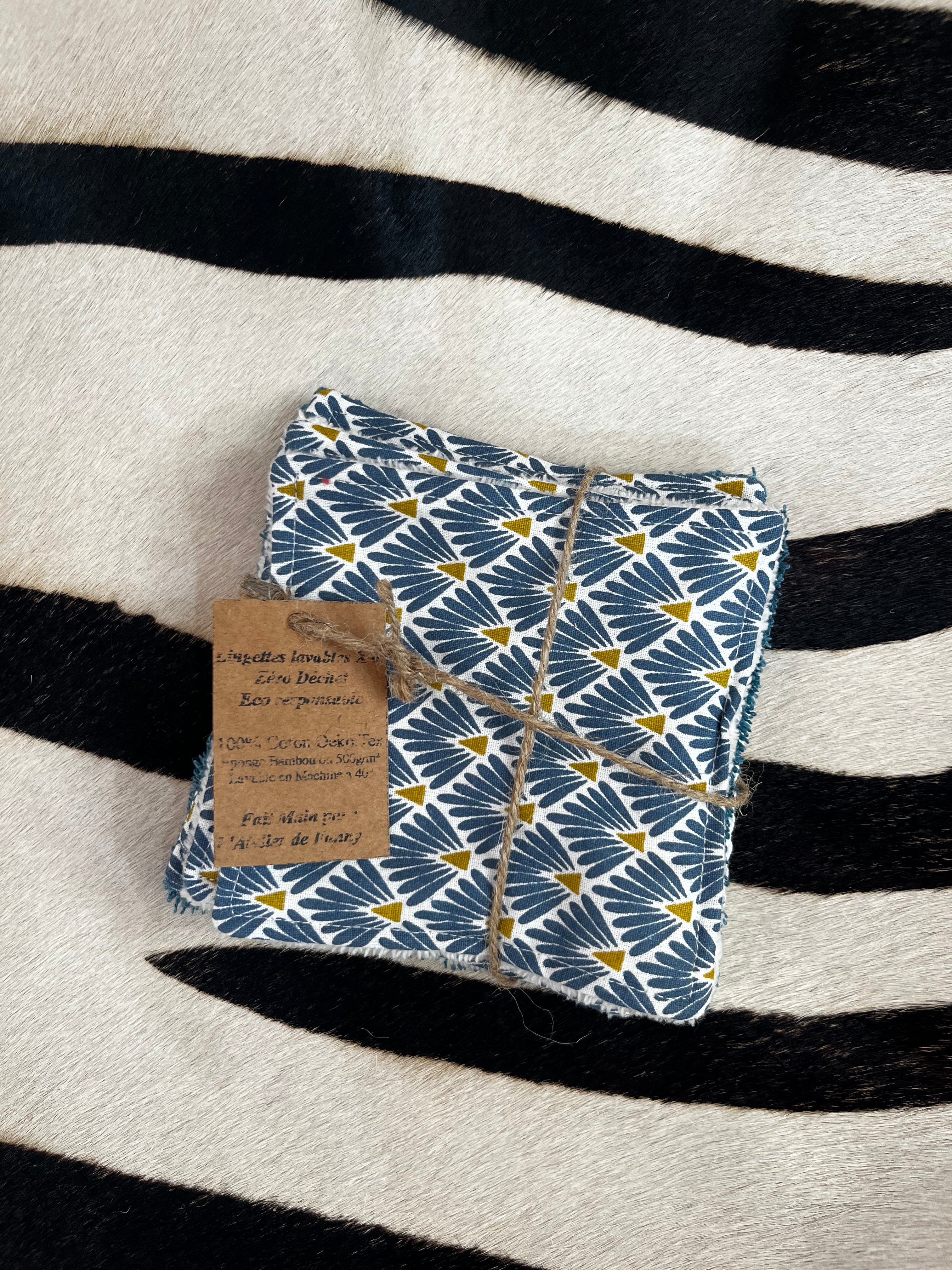 Lot de 6 lingettes lavables