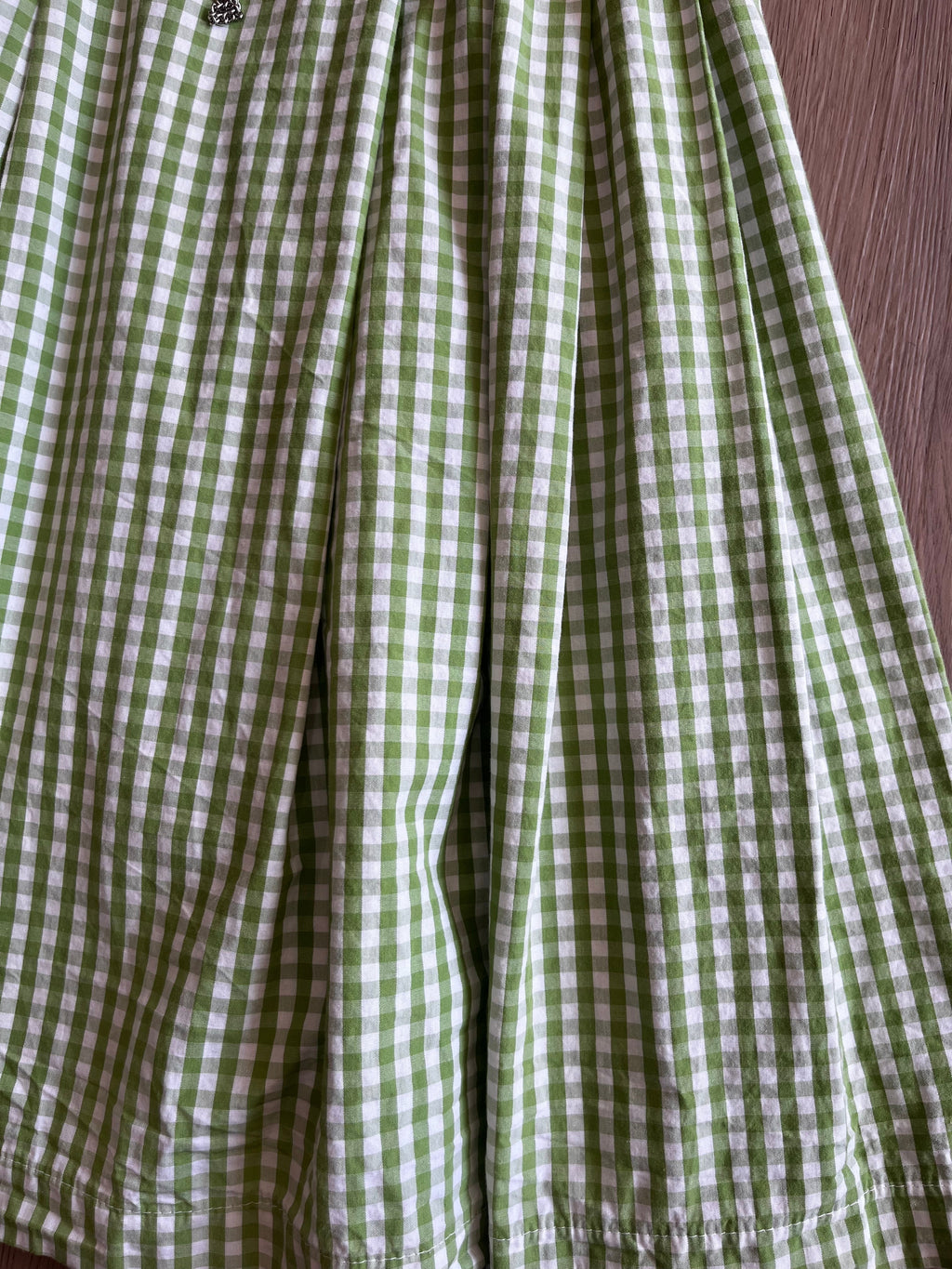Robe Vichy verte autrichienne