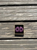 Boucle ovale violette