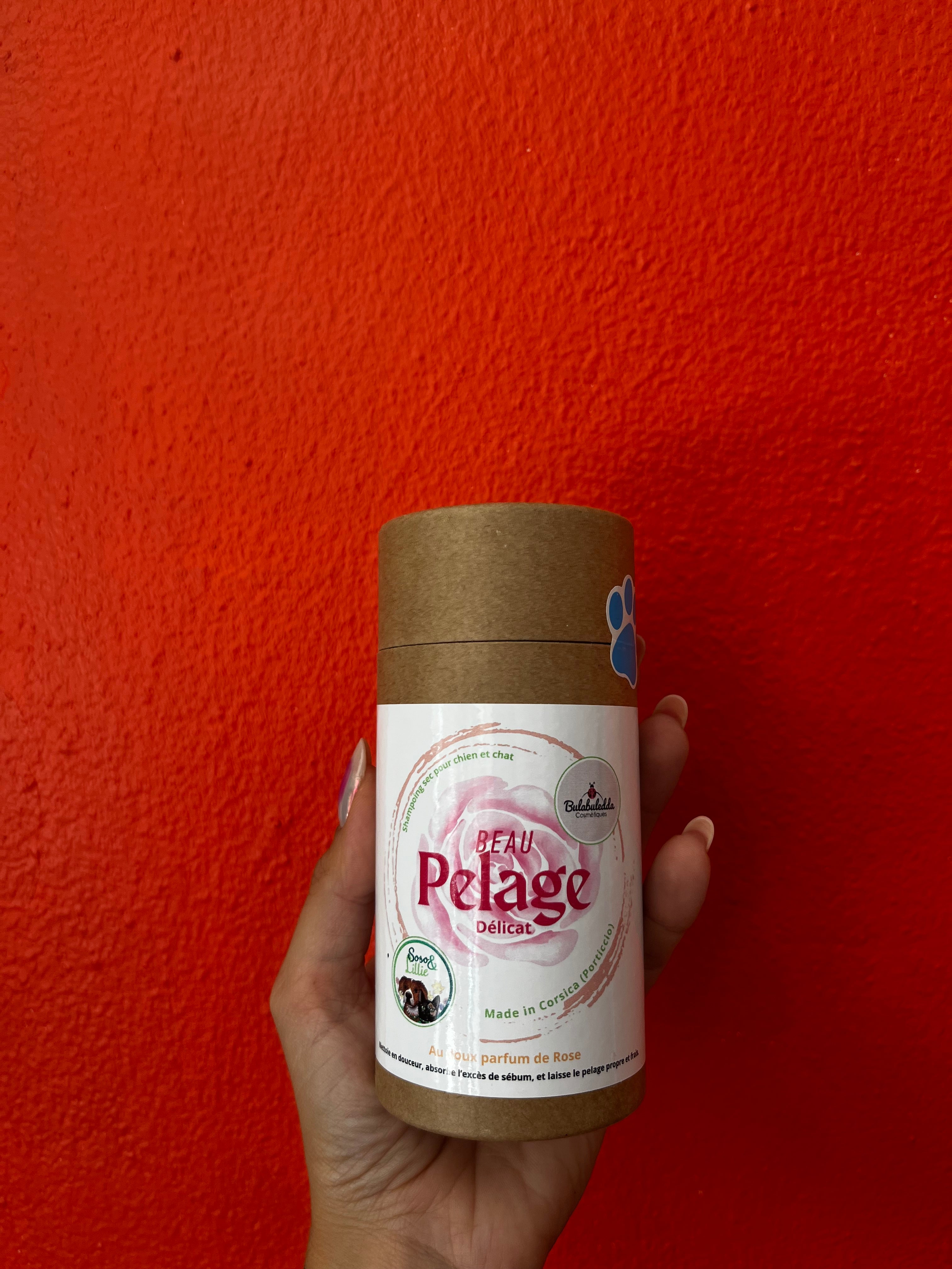 Shampoing sec pour chien&chat à la rose