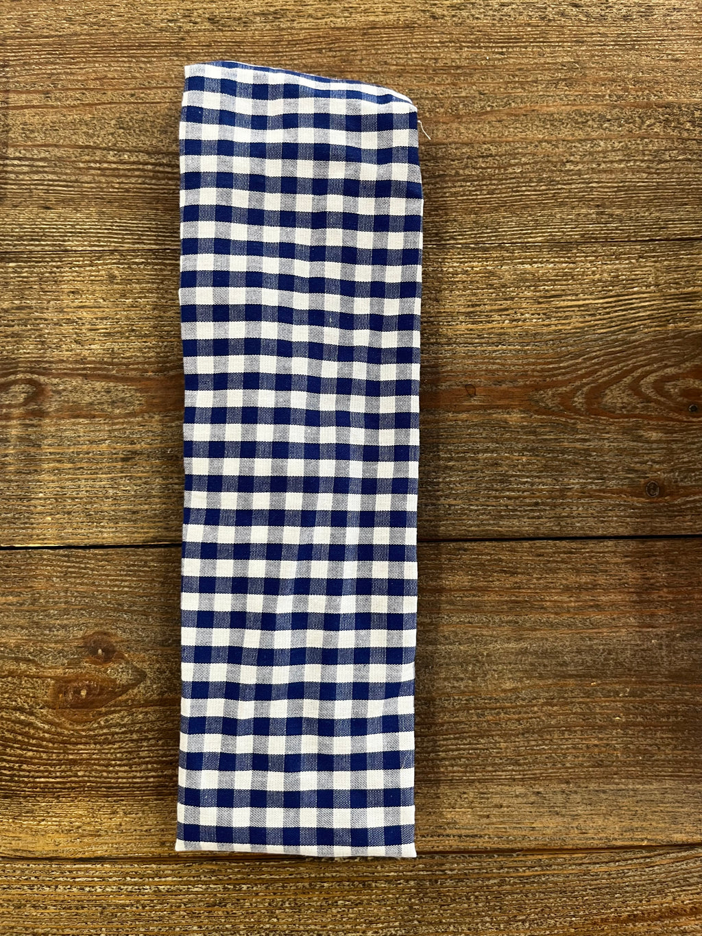 Bandeau élastique Vichy bleu