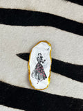 Huître femme vintage