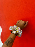Chouchou fleurs claires