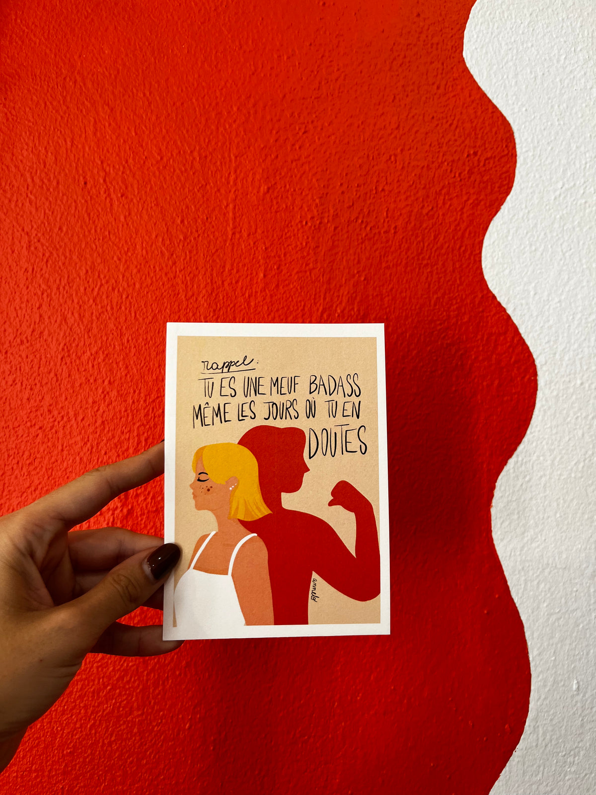Carte postale tu es une meuf badass