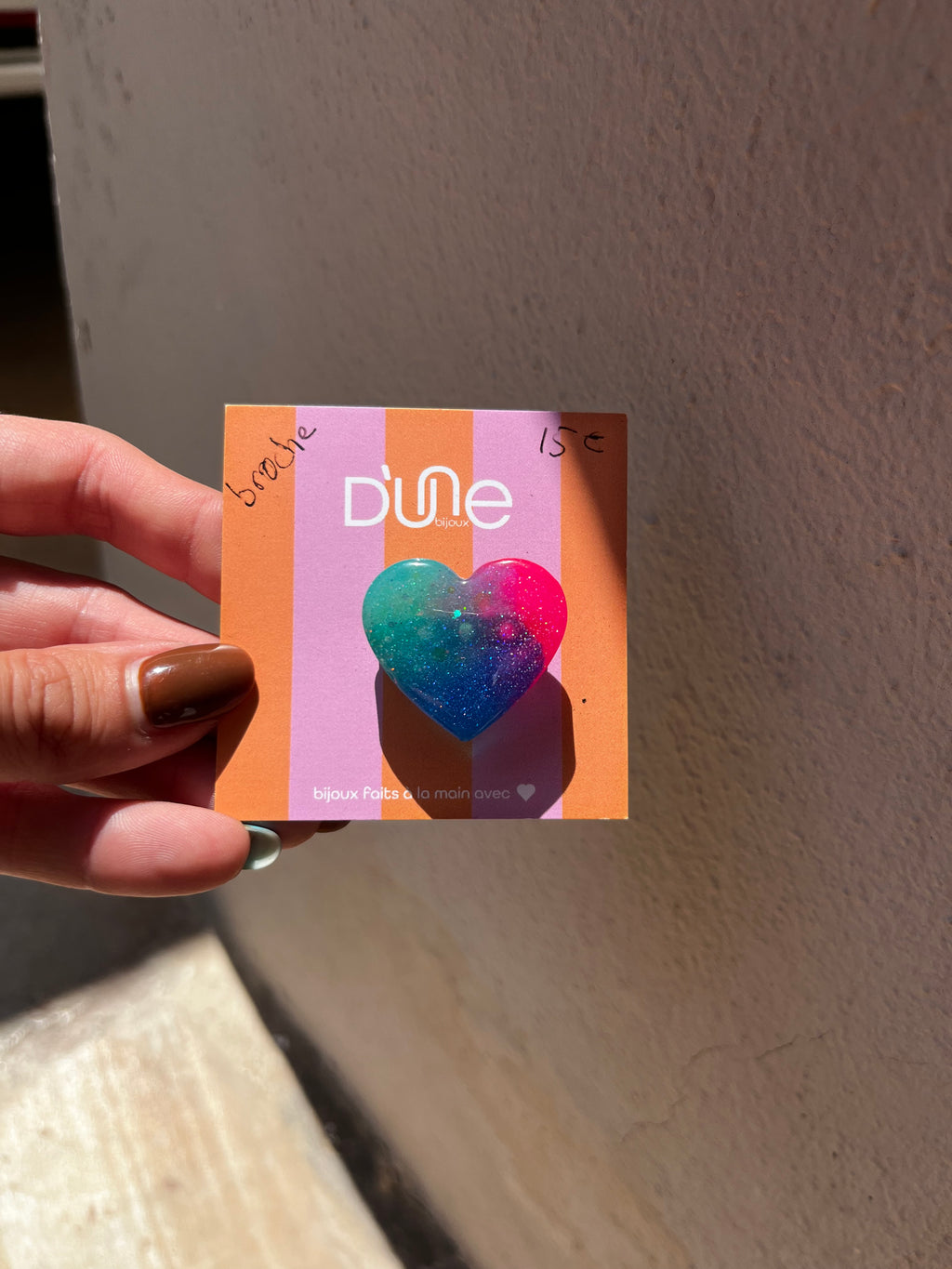 Broche cœur