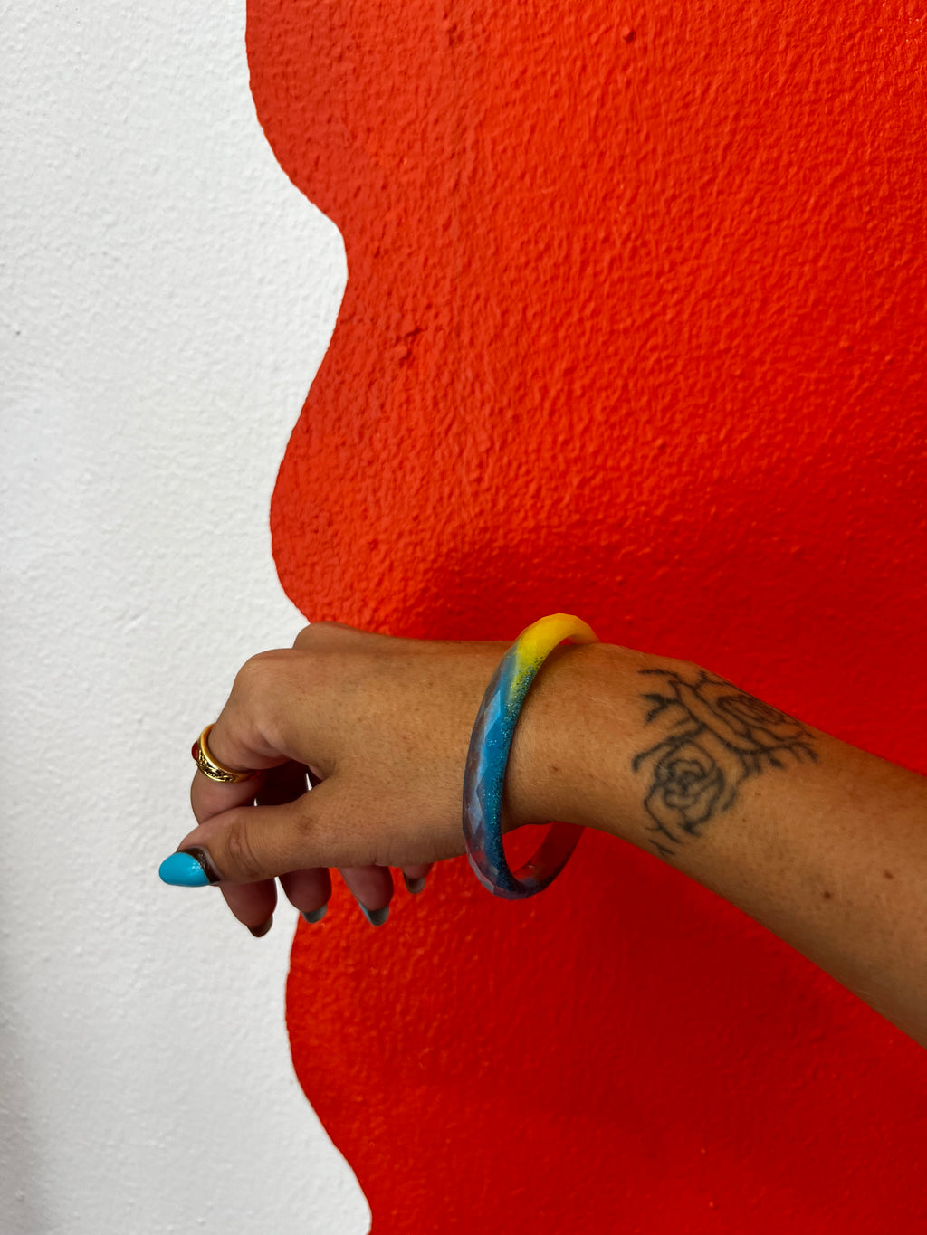 Bracelet fin facetté