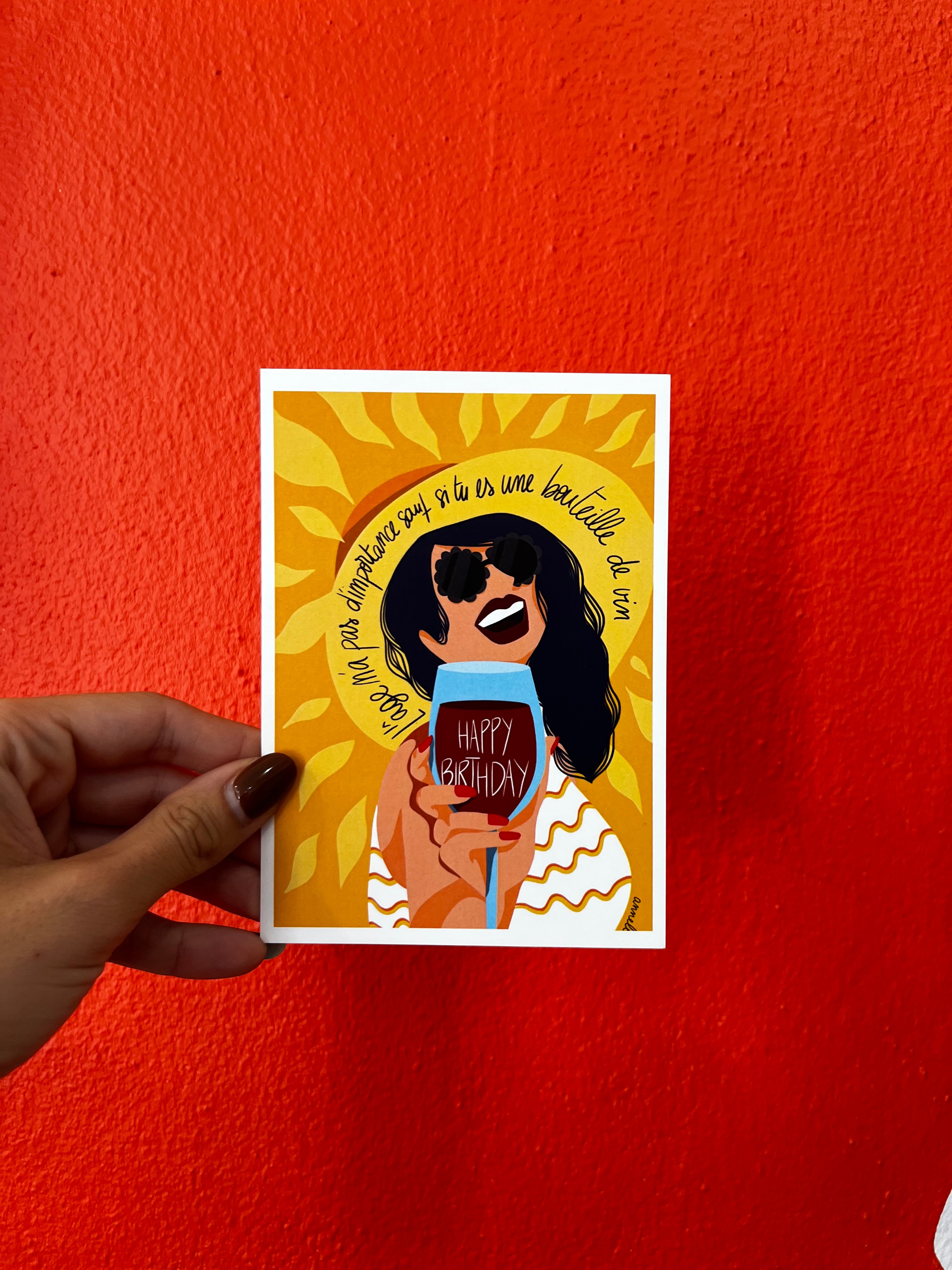 Carte postale anniversaire