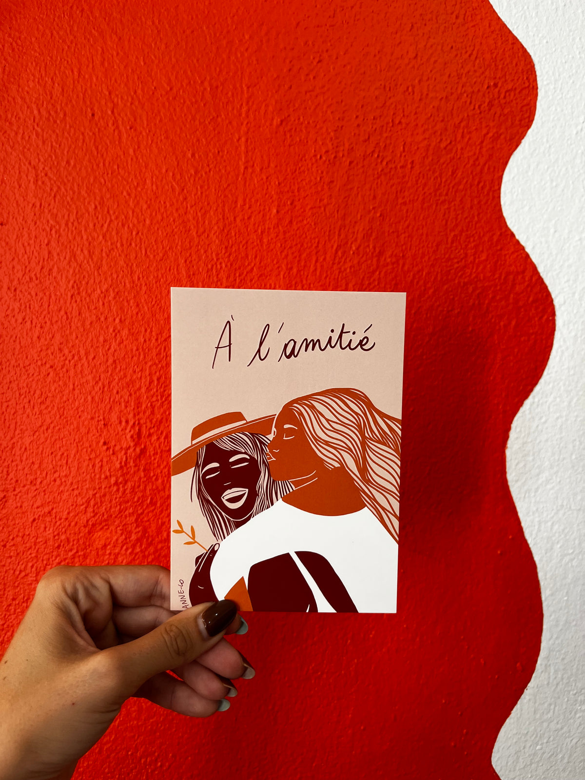 Carte postale à l’amitié