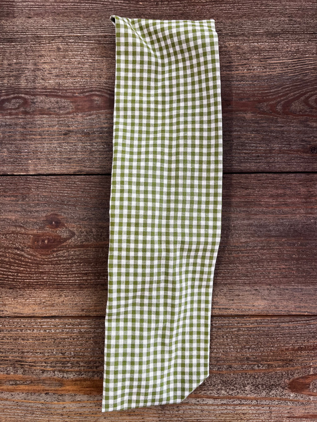 Bandeau élastique Vichy vert