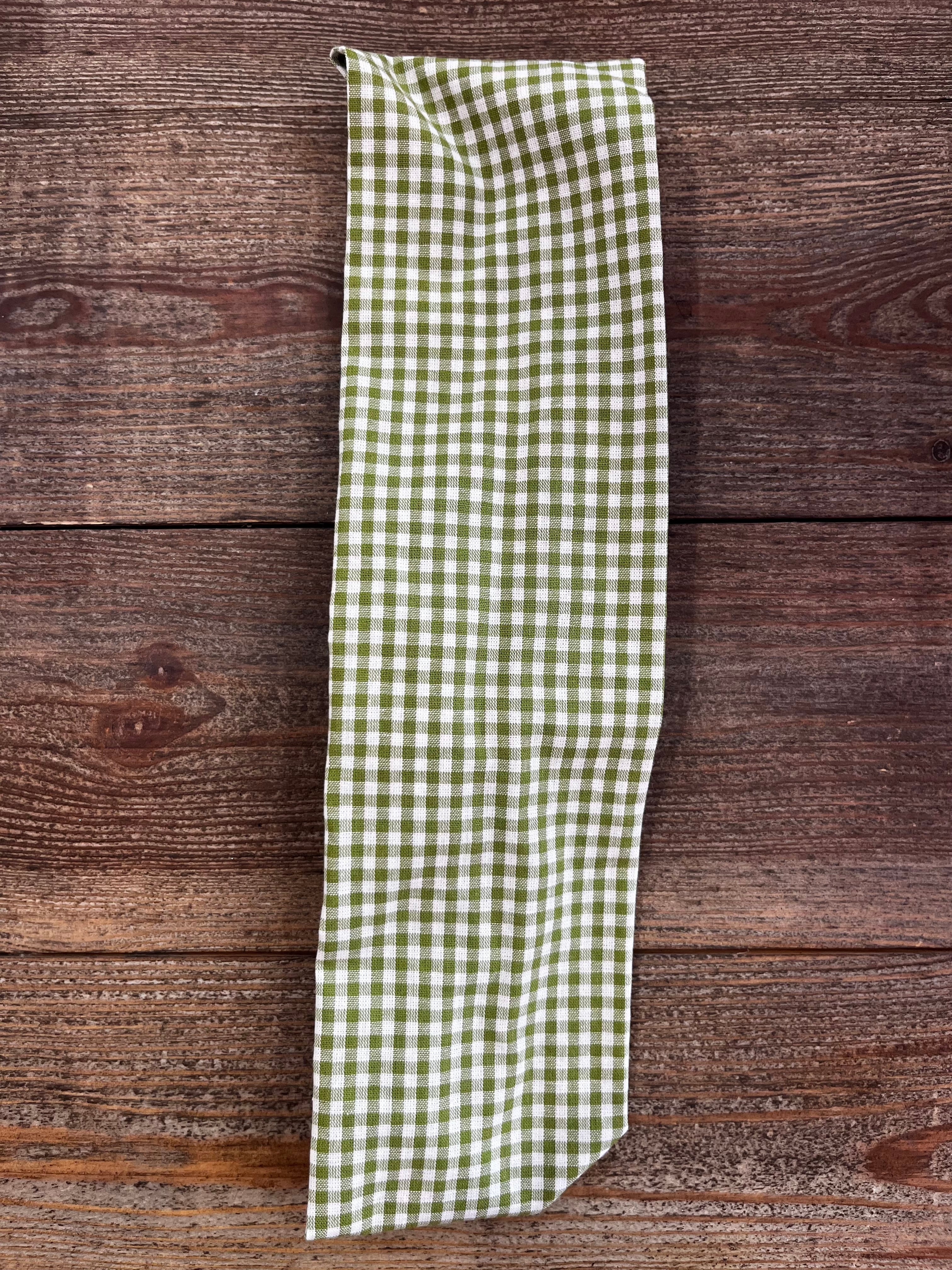 Bandeau élastique Vichy vert