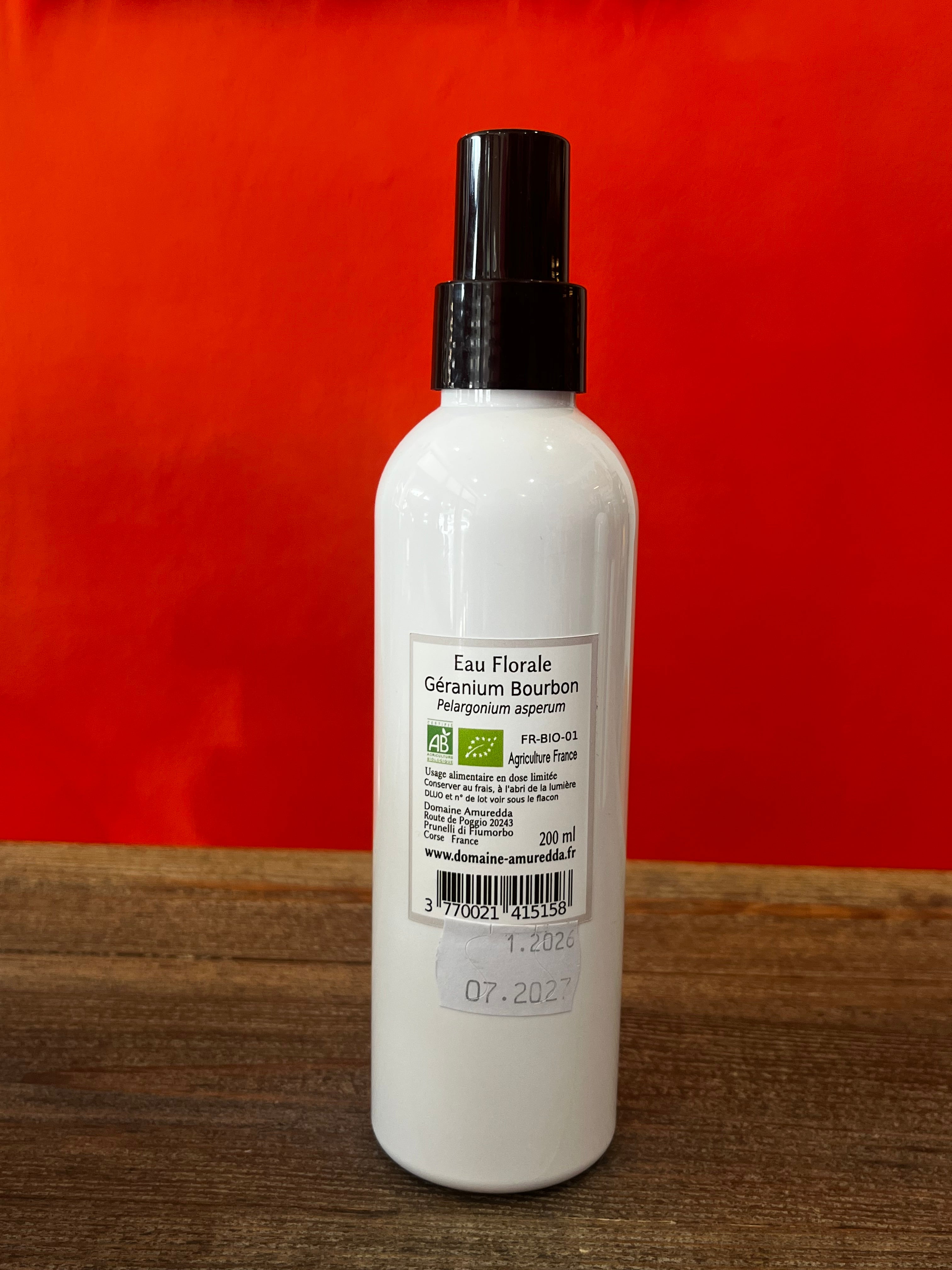 Eau florale géranium bourbon