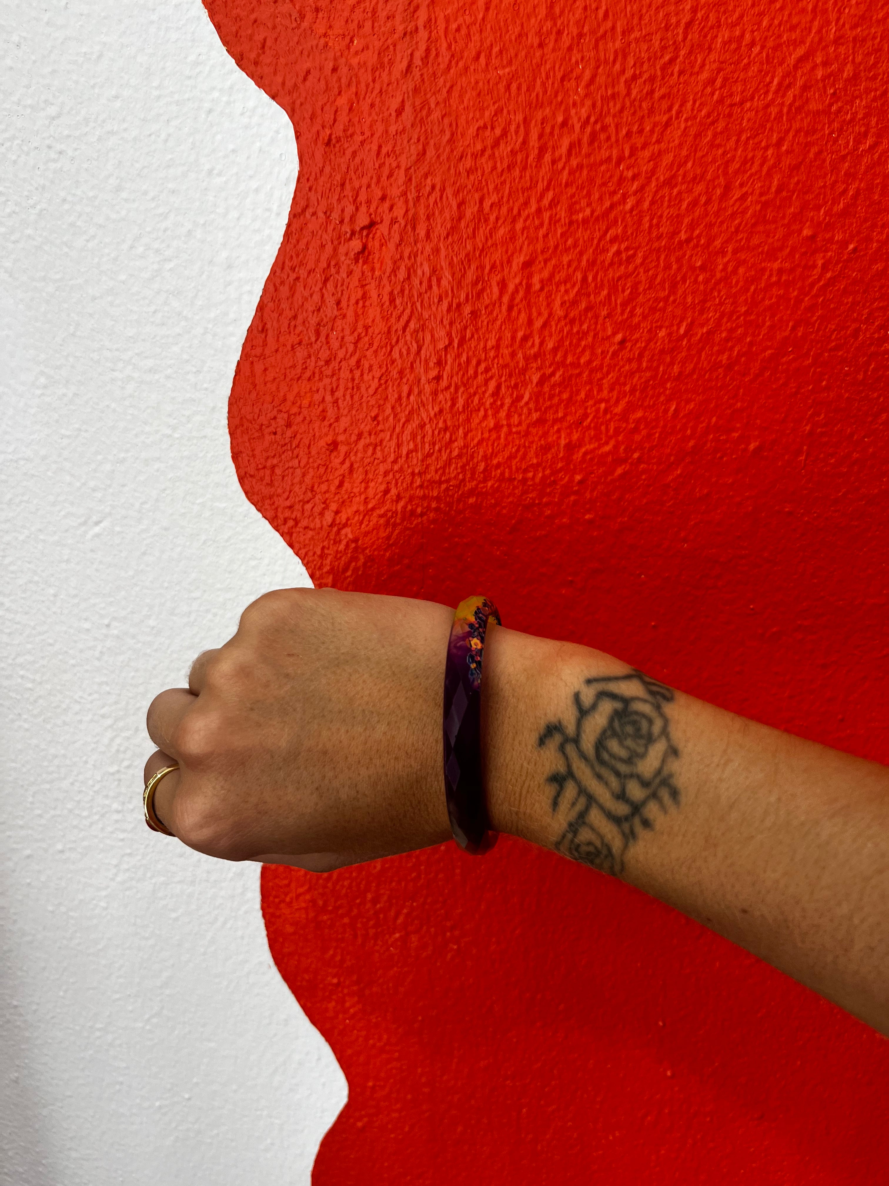 Bracelet fin facetté