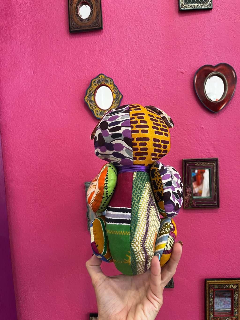 Peluche artisanale nounours (articulée)
