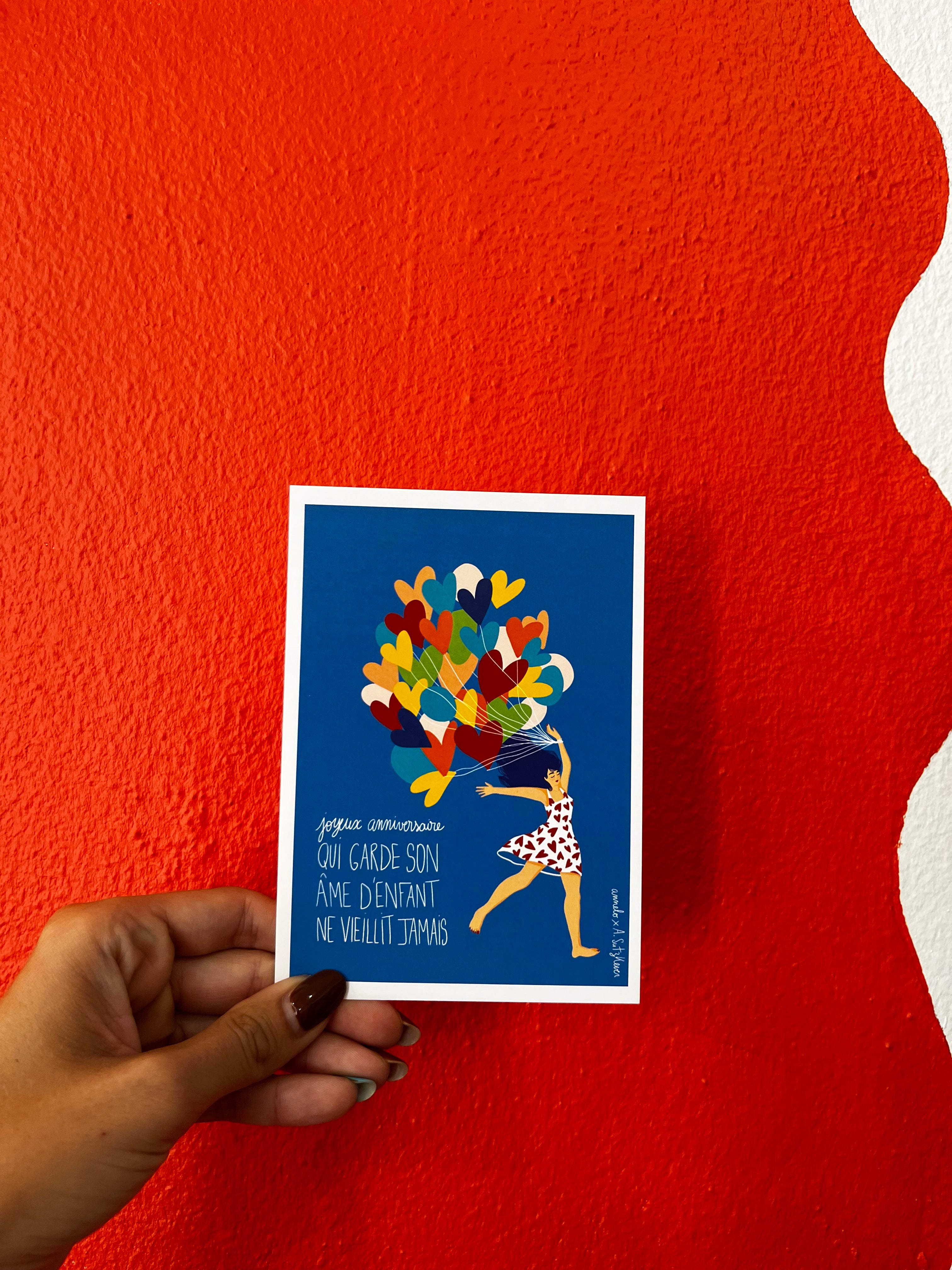 Carte postale d’anniversaire