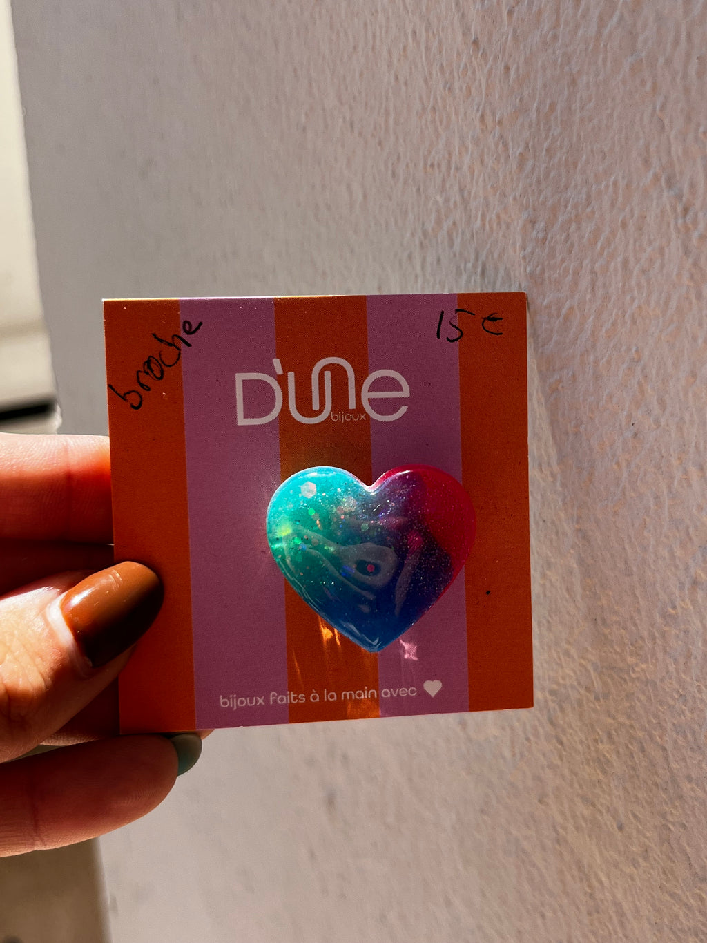 Broche cœur