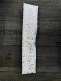 Bandeau élastique rose et doré